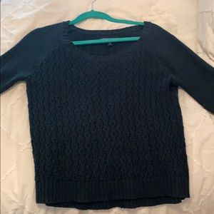 Size small: Aero navy cable knit sweater